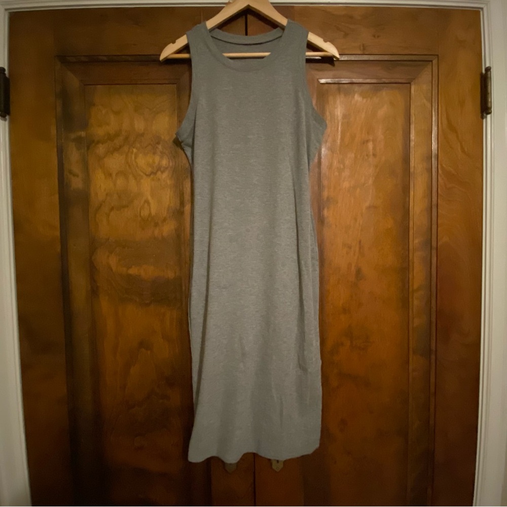 Sleeveless Gray bodycon Dress